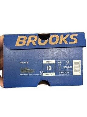 Brooks Revel 8 Men's Running Shoes  Gray Mesh 12   Wide 2E Breathable Cushion